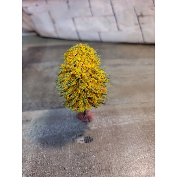 Village accessory yellow orange bush tree decor - Picture 3 of 4